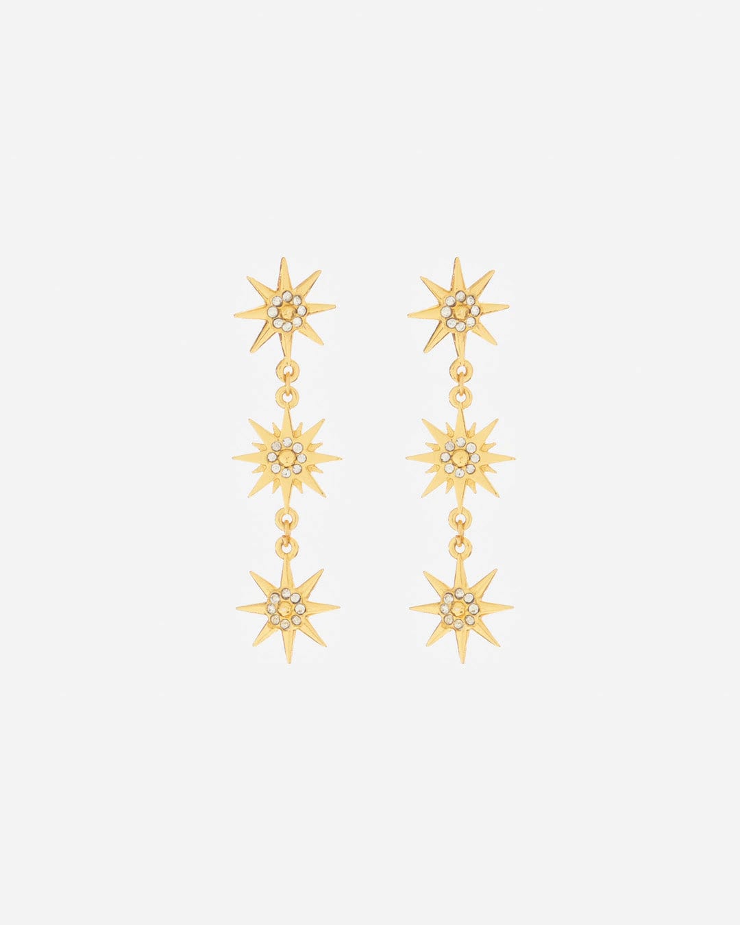 Aretes Estrellas Cristales X3 - imagen 2