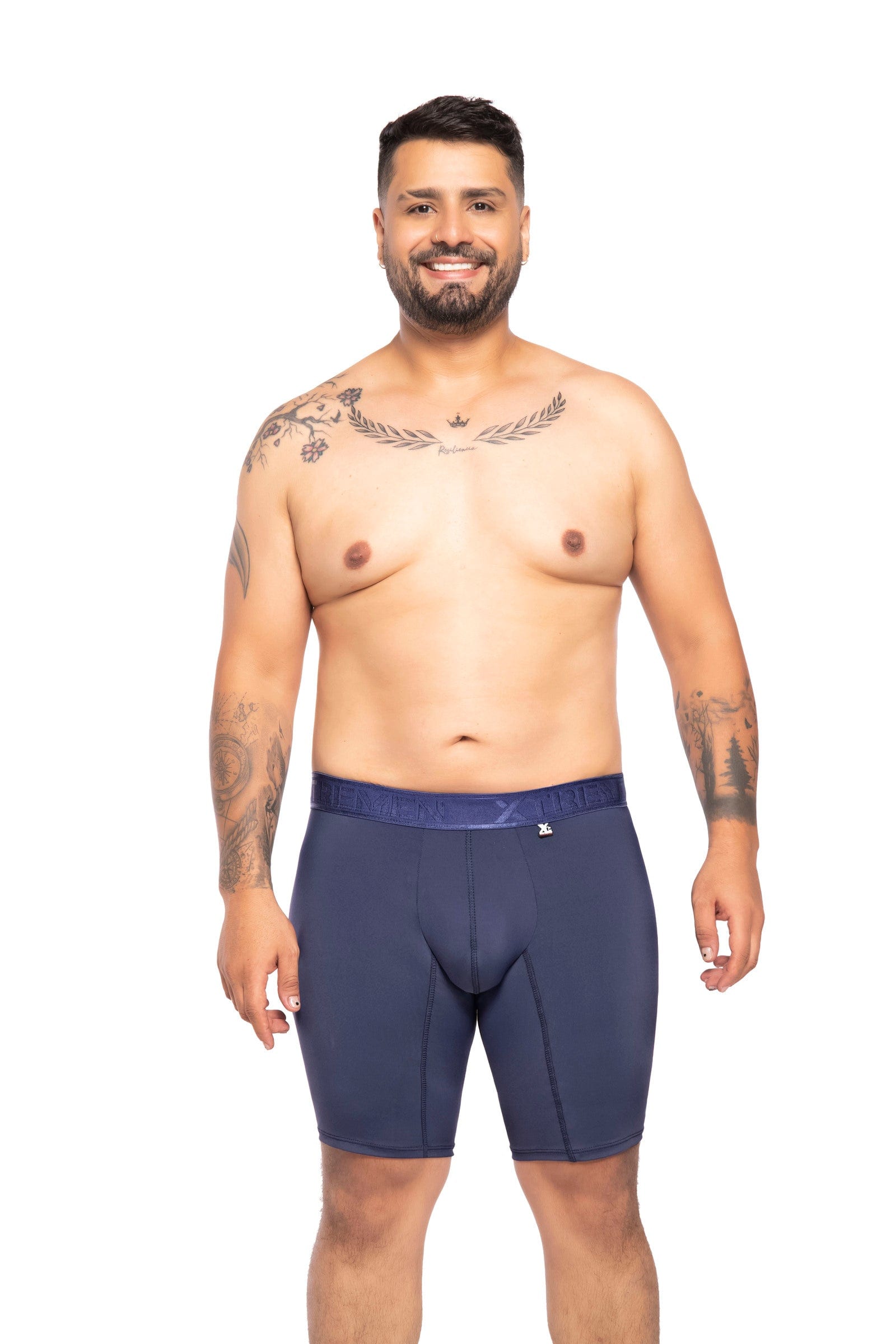BOXER CLASICO EXTRAGRANDE MICROFIBRA NYLON AZUL OSC - imagen 1