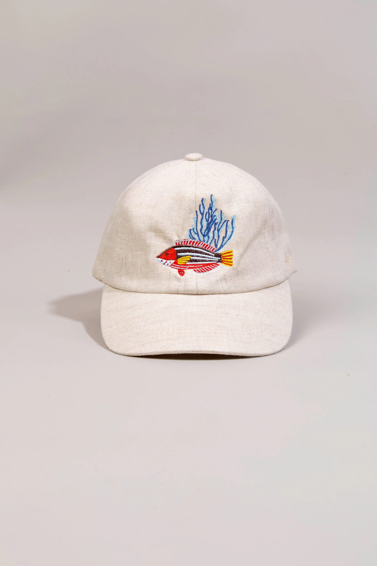 Men's linen cap nemo embroidered - imagen 4