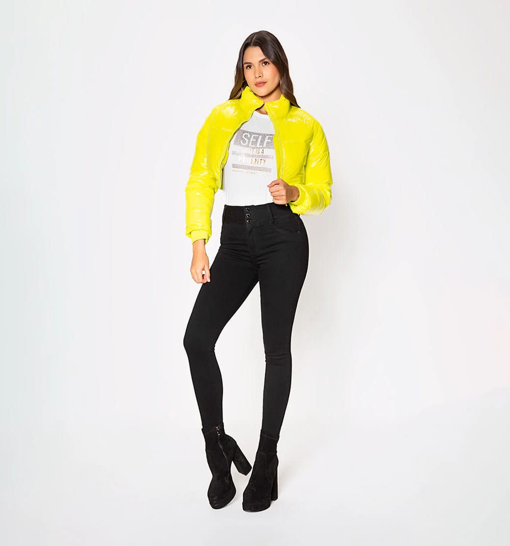 Chaqueta crop acolchada - imagen 1