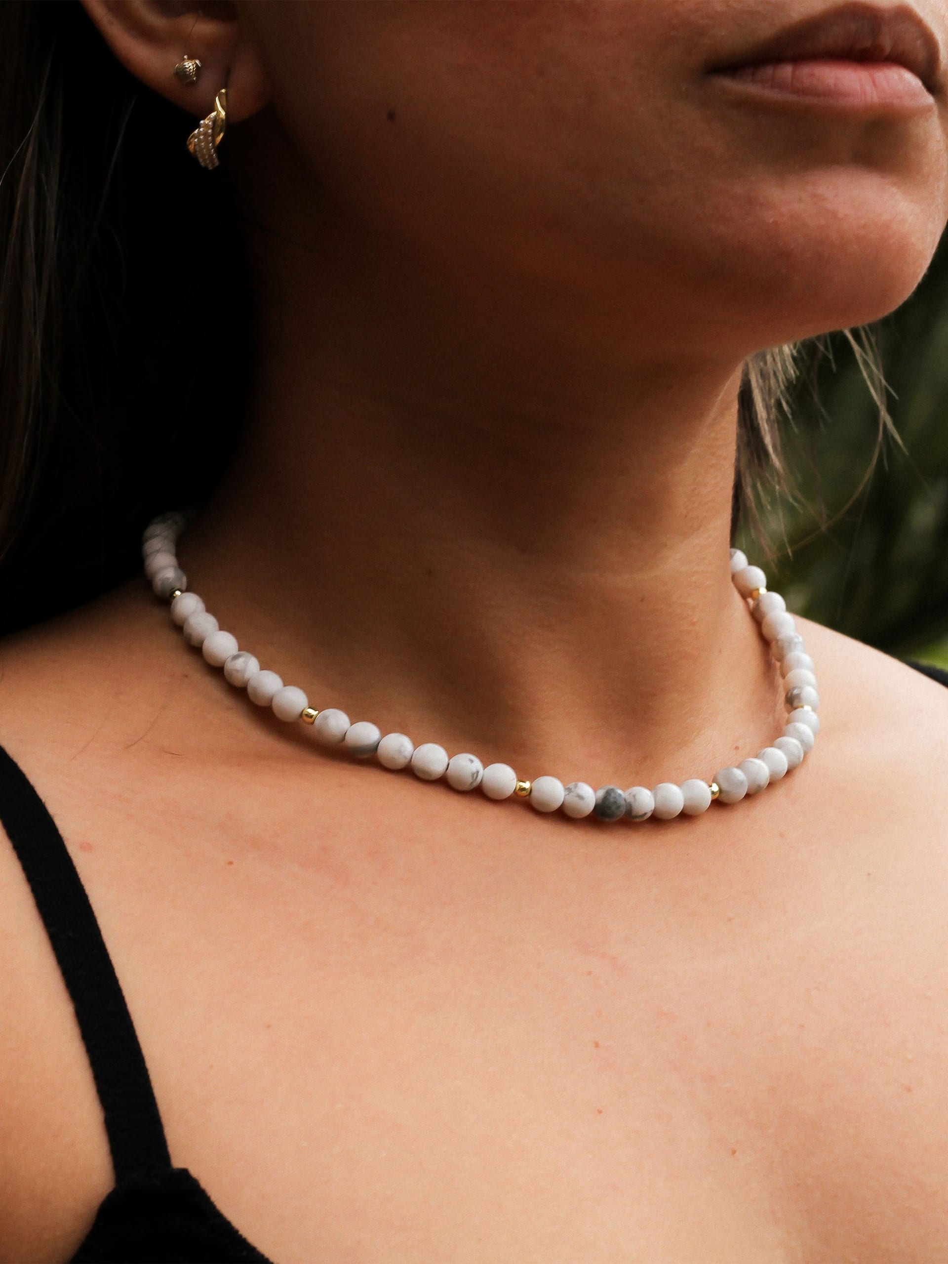 Choker Howlite 6mm - imagen 3