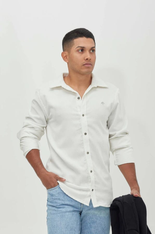 Camisa Clasica Pana Blanca - imagen 2