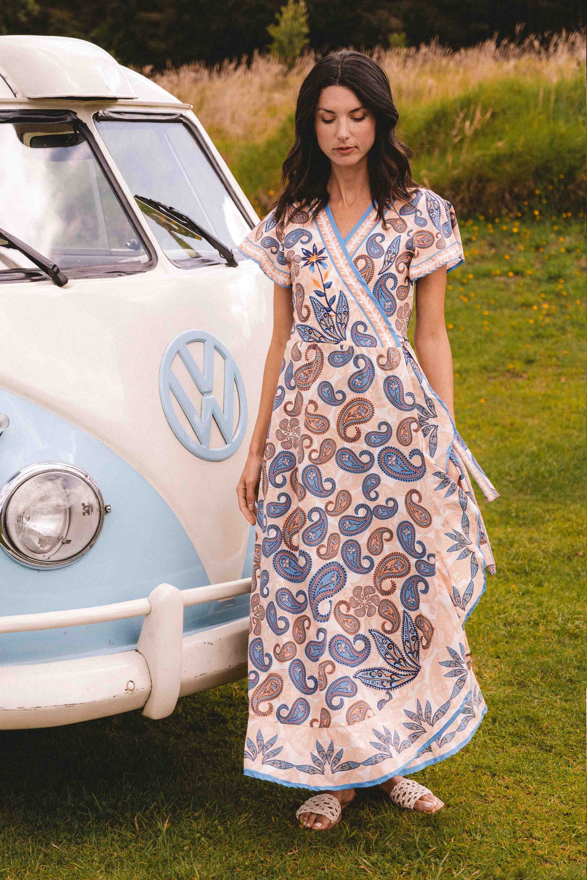 Vestido Largo Seis Boleros Boho Indira - imagen 1