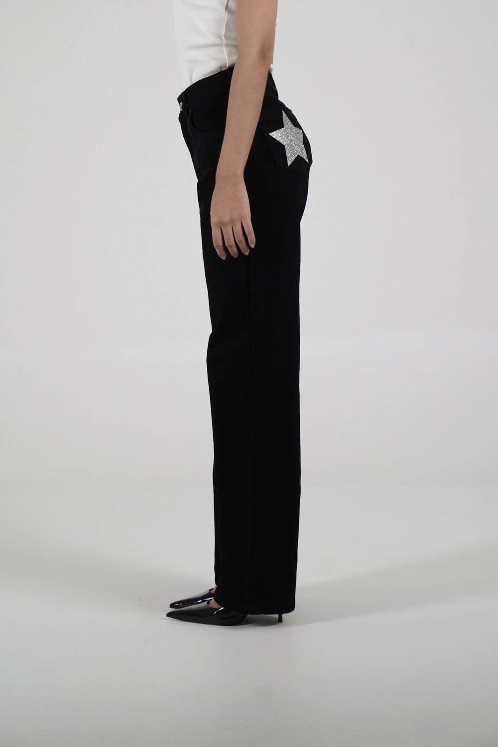 Double Black Star Jeans (Silver) - imagen 4
