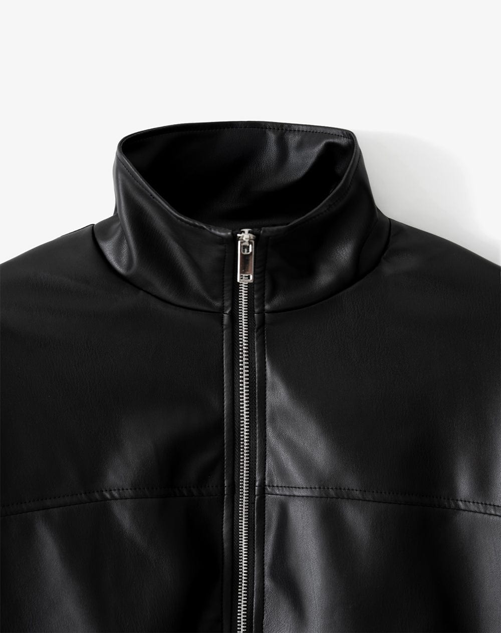 Chaqueta oversize sin capucha negra mujer - imagen 7