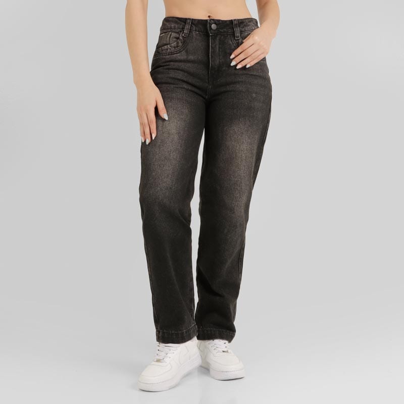 Jeans dama Mom Fit AX-2609 Gris - imagen 1
