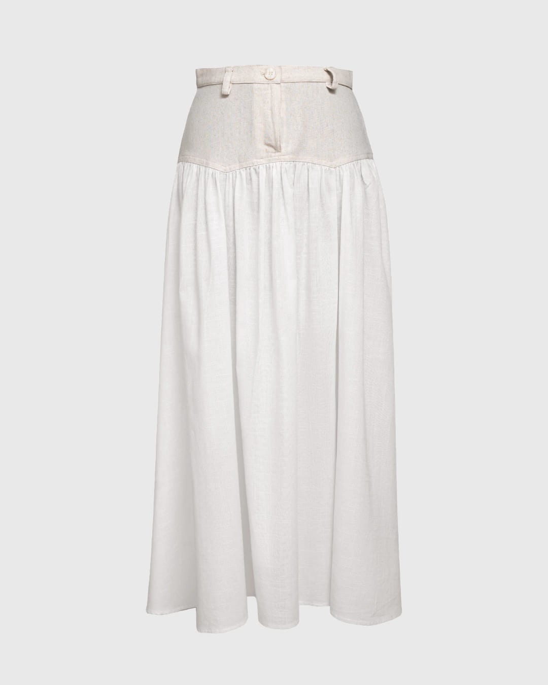 SAND STRIPE SKIRT (IVORY) - imagen 1