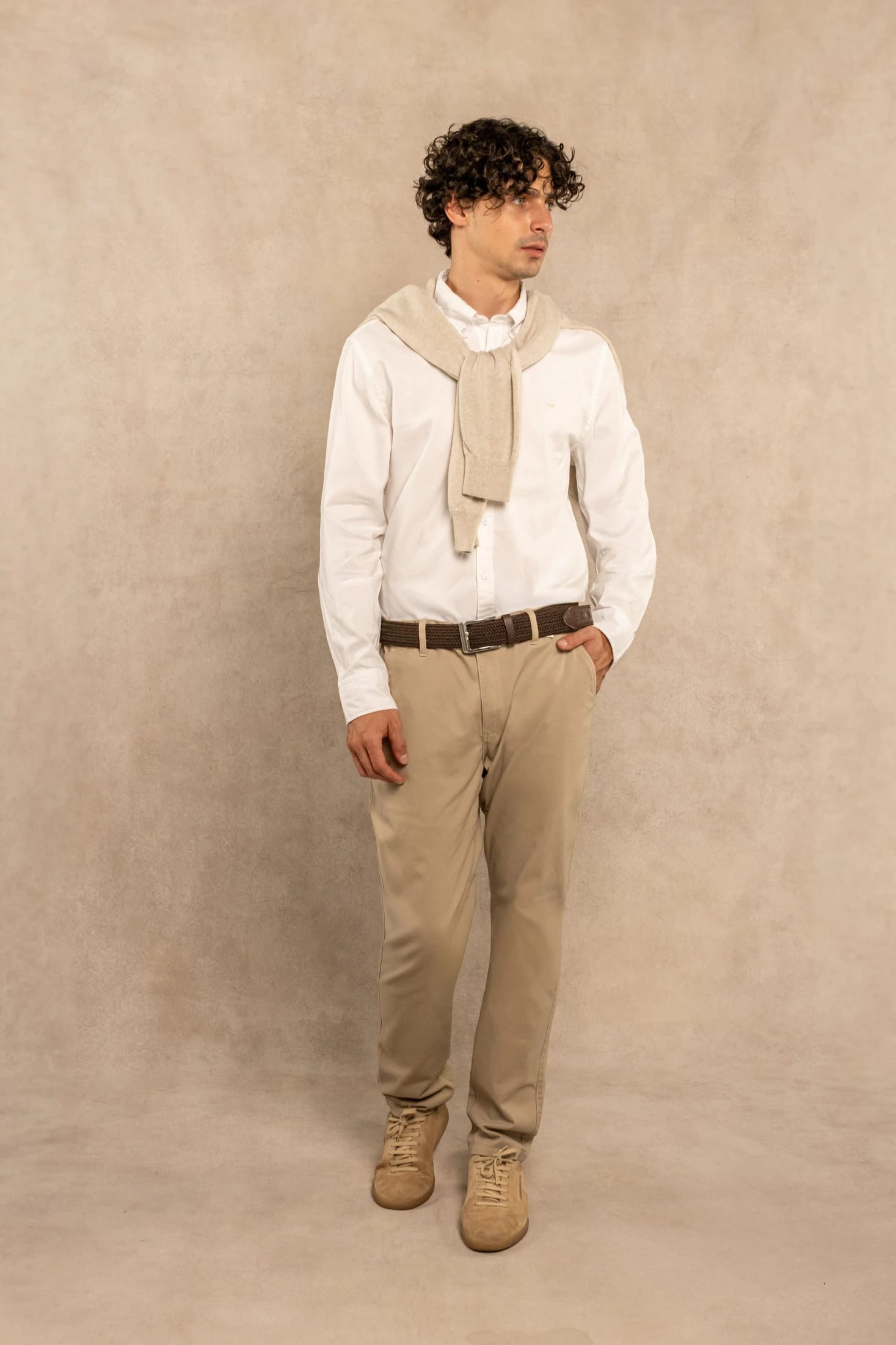 Camisa Antimanchas Oxford Blanco Logo Combinado - imagen 2