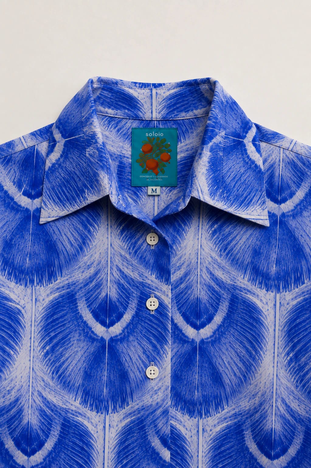 Women's Aridis linen shirt dress blue - imagen 4