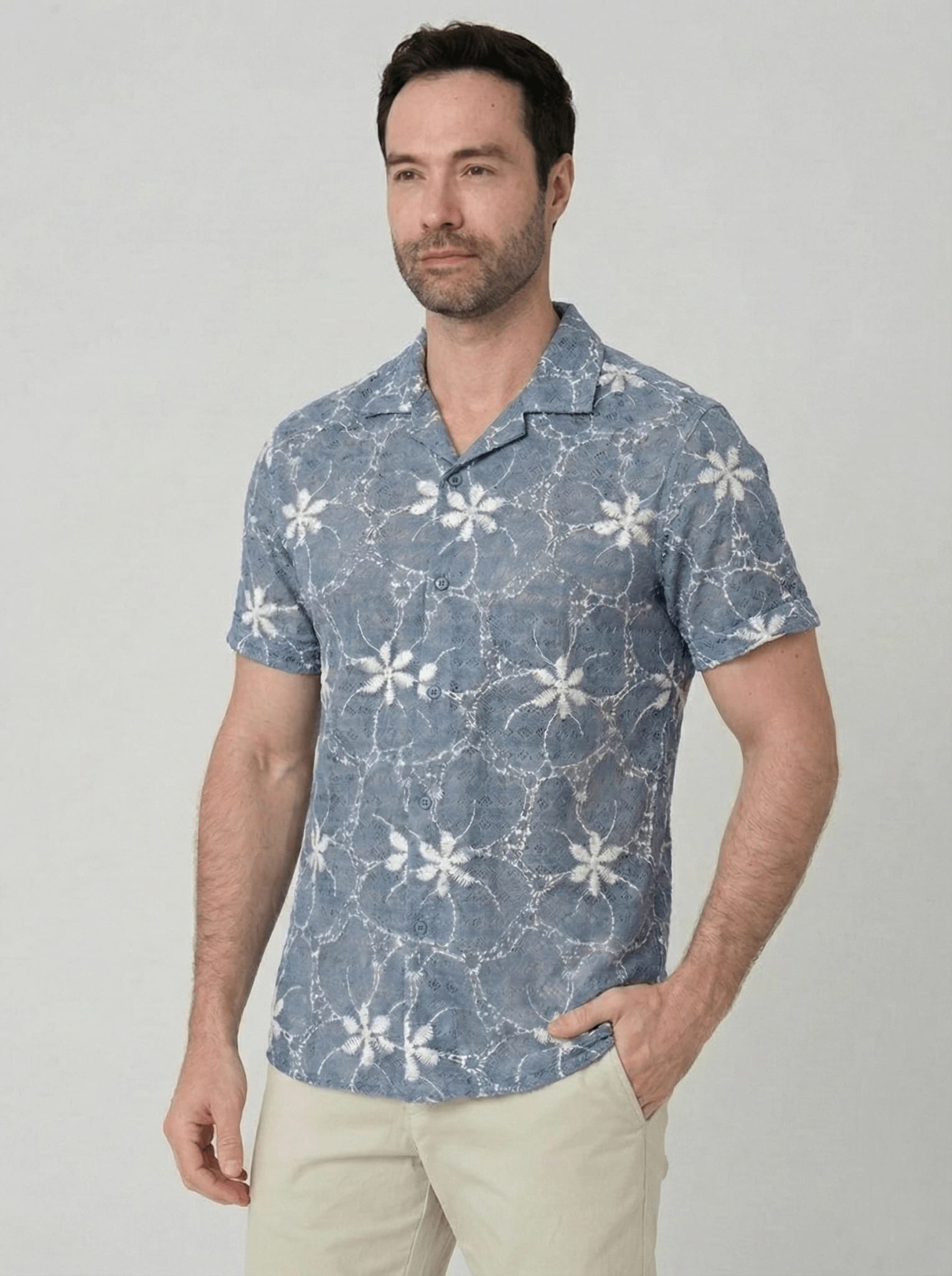 Camisa manga corta en Ojalillo para hombre Jon Sonen 027225018 - imagen 2