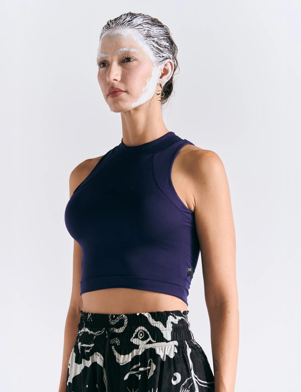 Crop Top Raglan  azul rey Mujer - imagen 3