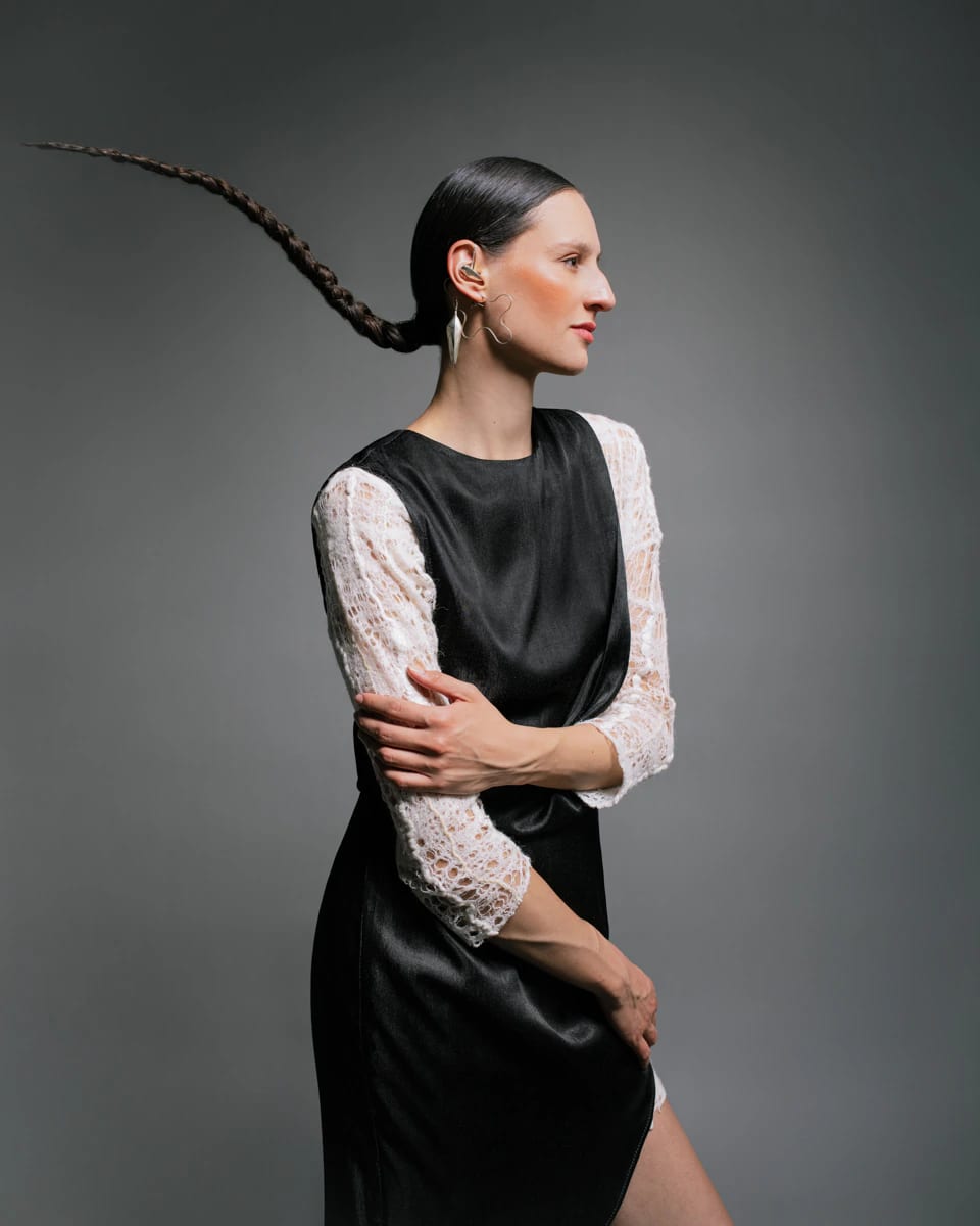 NUNO MESH FELT DRESS - imagen 6