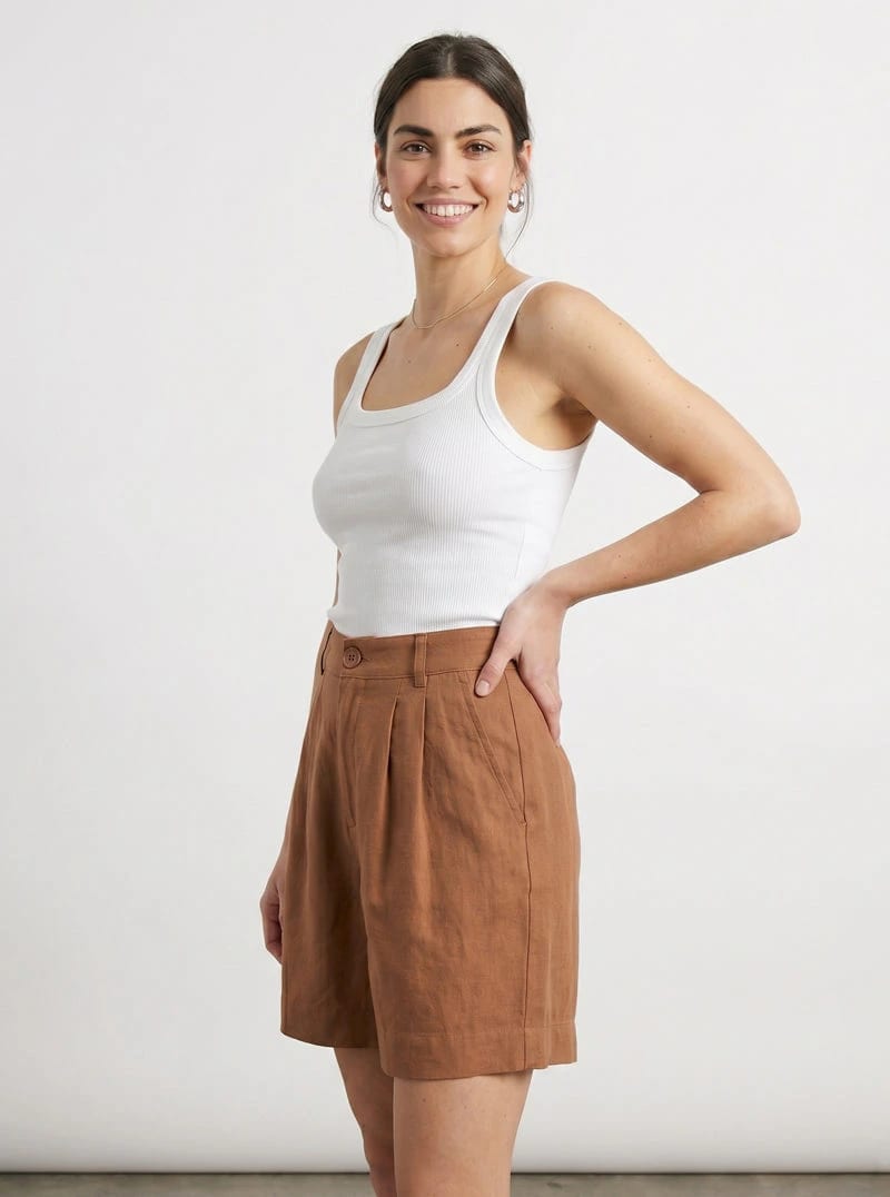 SHORT MESTIZO CAQUI - imagen 1