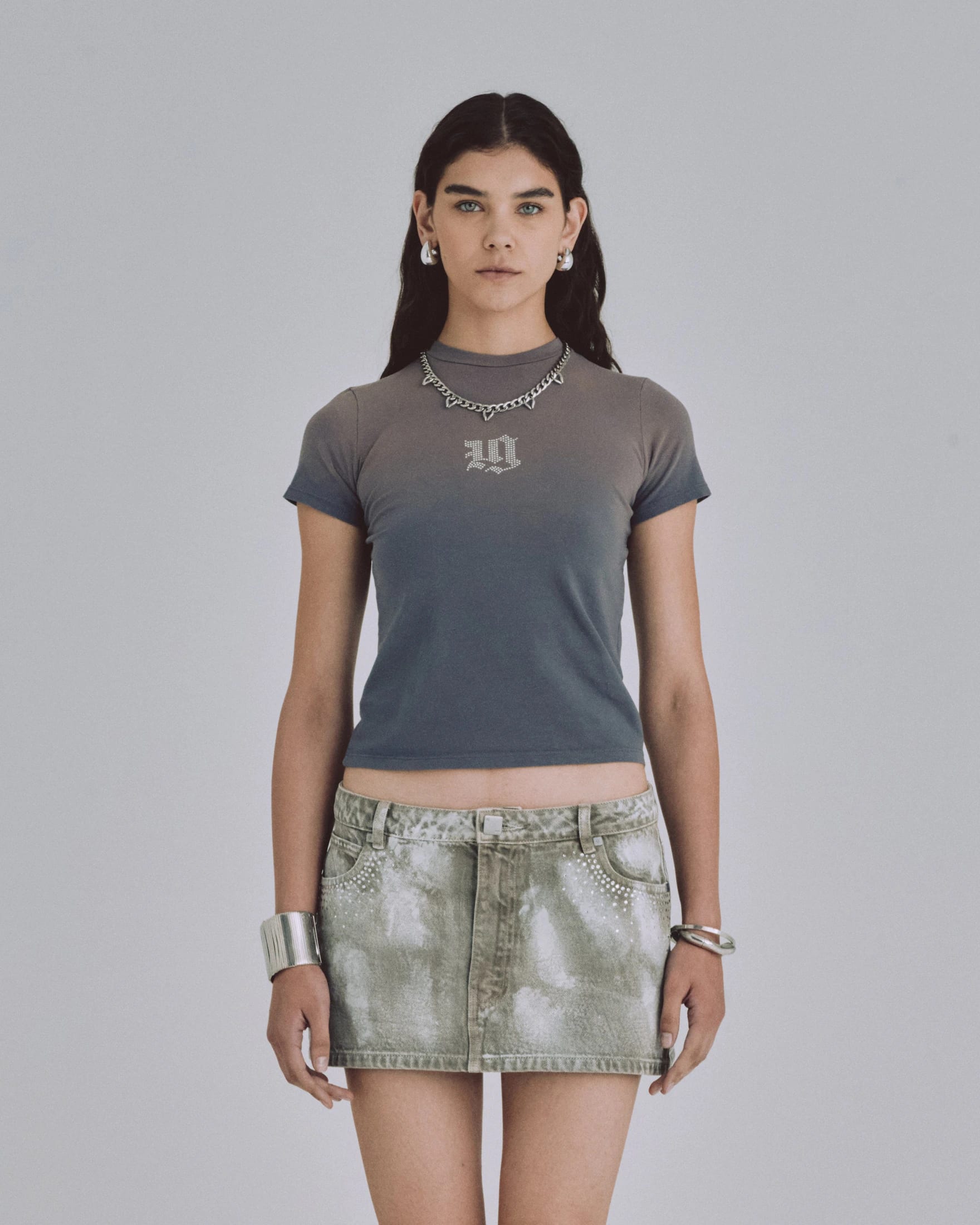 94' Gothic UG Long Baby Tee Faded Purple - imagen 2