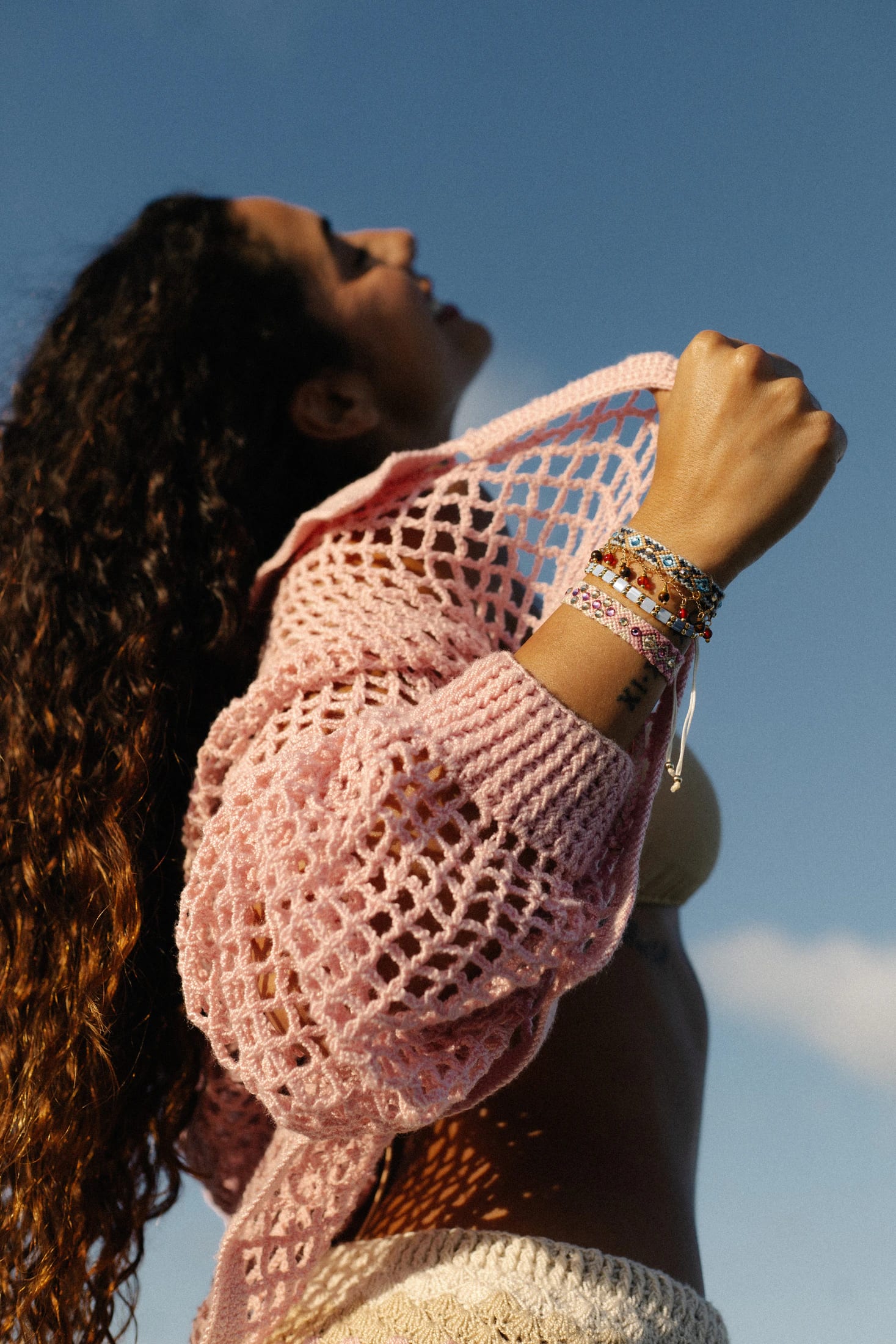 Free Spirit Stone Bracelet | Beach Blue - imagen 2