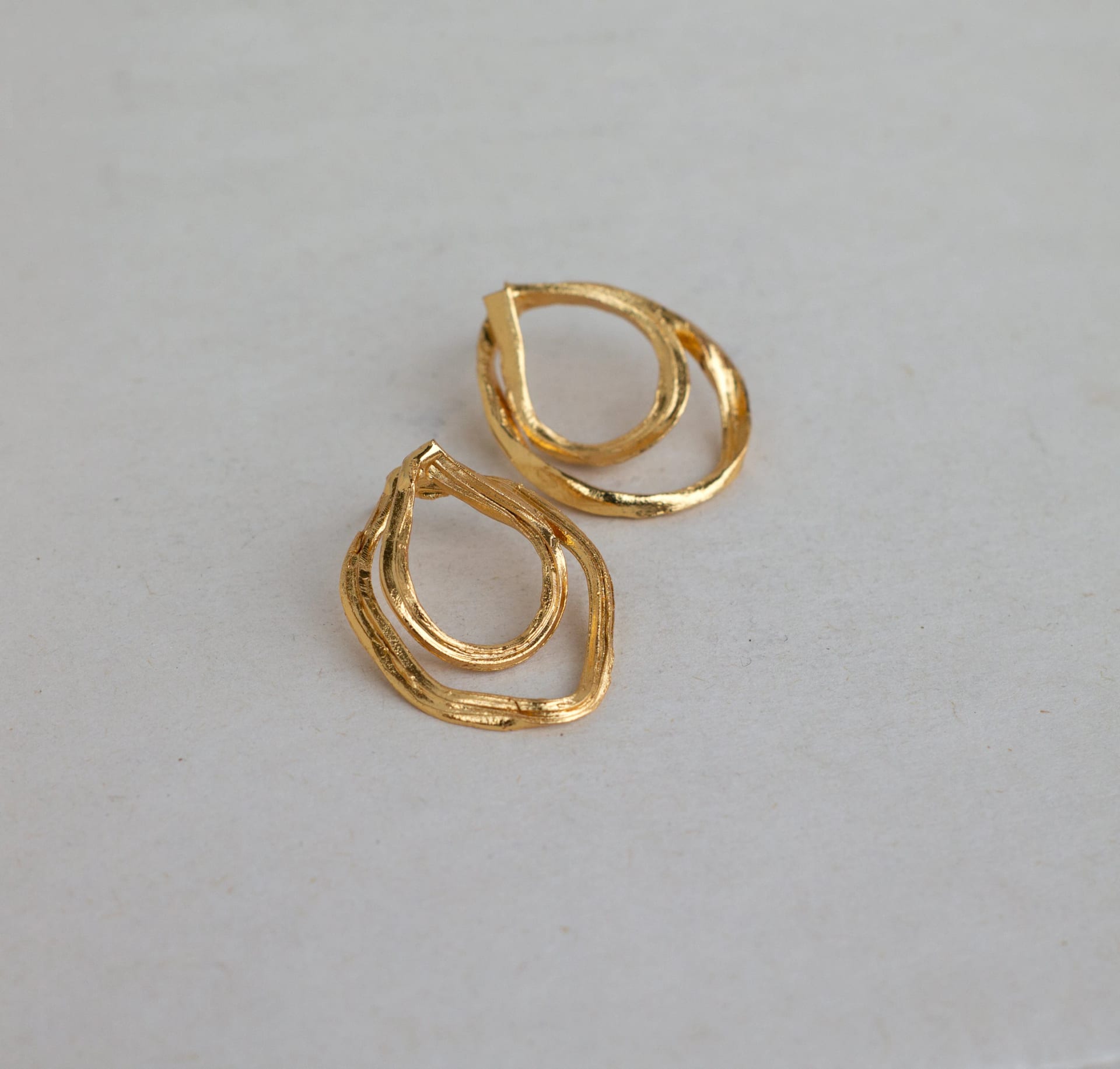 Arete doble aro surco - imagen 3