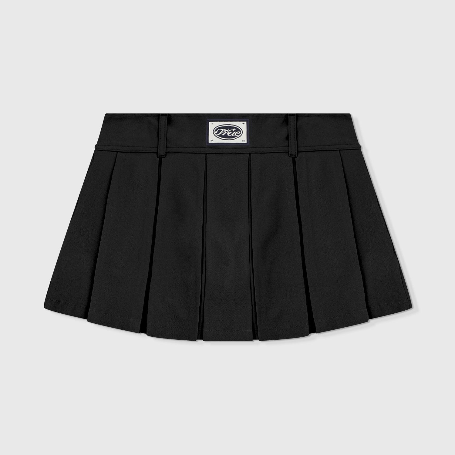 Pleated Mini Skirt - Black - imagen 1