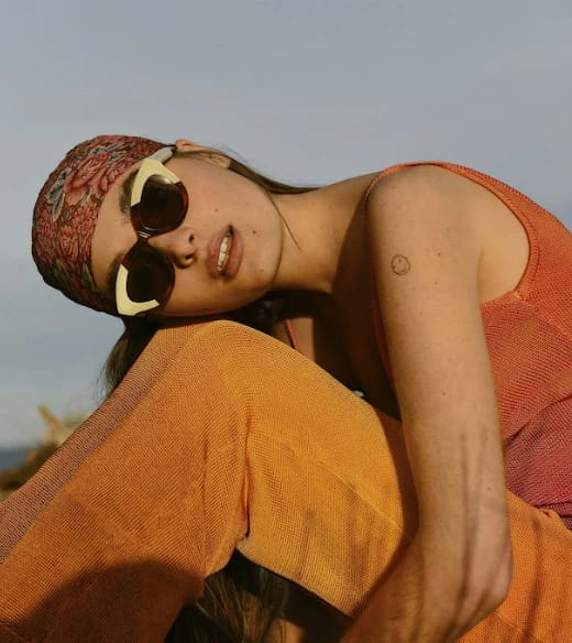 CREAM LEO TORTOISE GRACIA WITH CLASSICAL LENSES - imagen 4