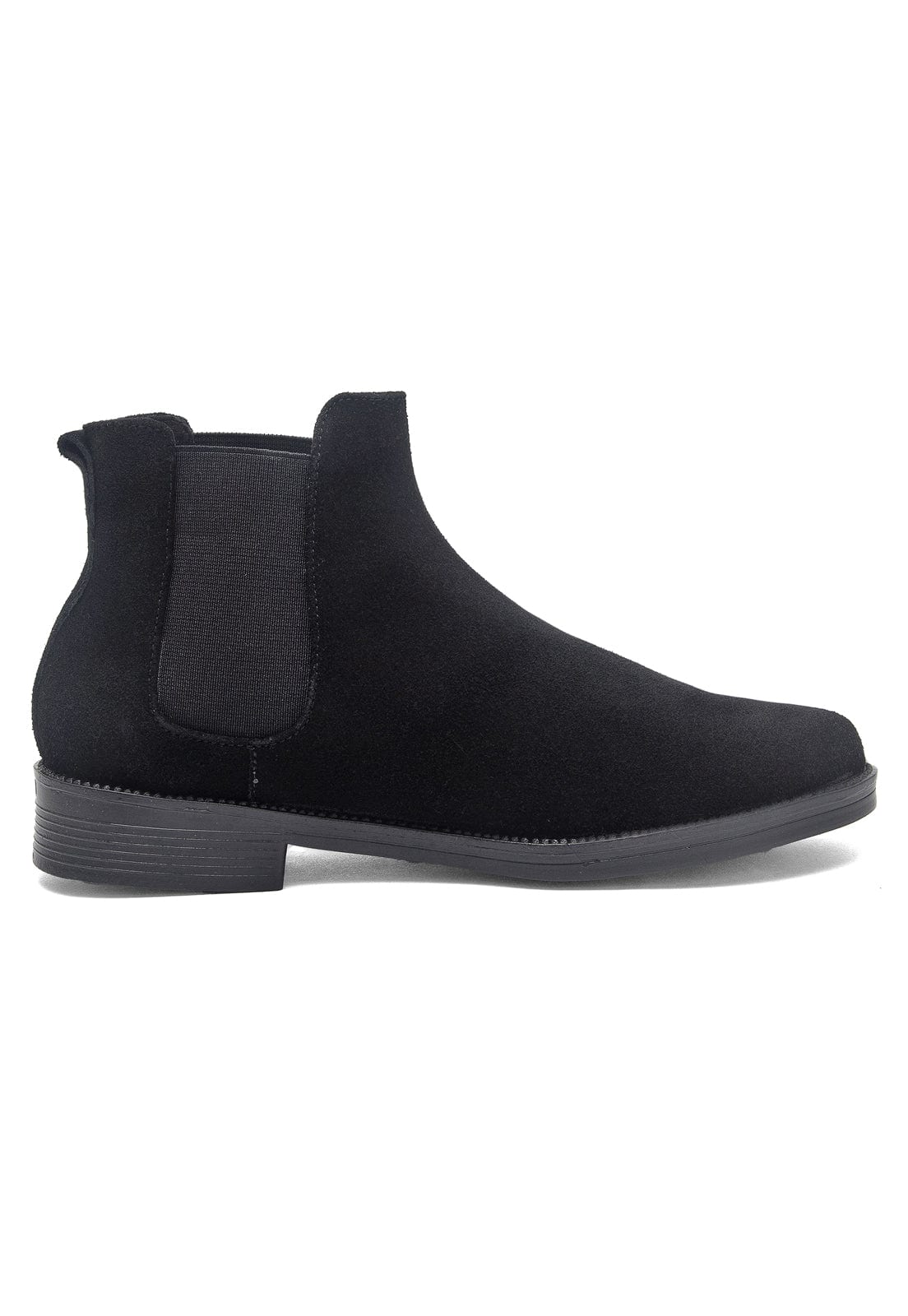 Botines chelsea negros en gamuza. - imagen 9