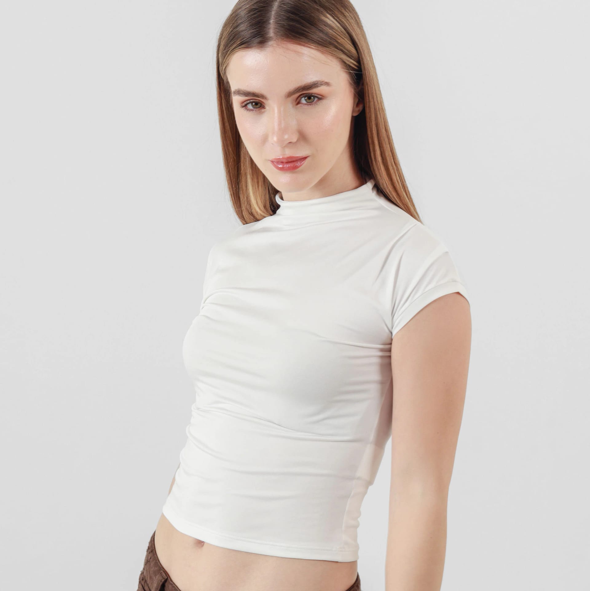 Camiseta Cuello Alto Manga Sisa - imagen 1