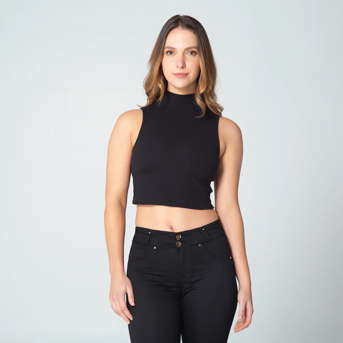 Crop Top Cuello Tortuga Sasha - imagen 1