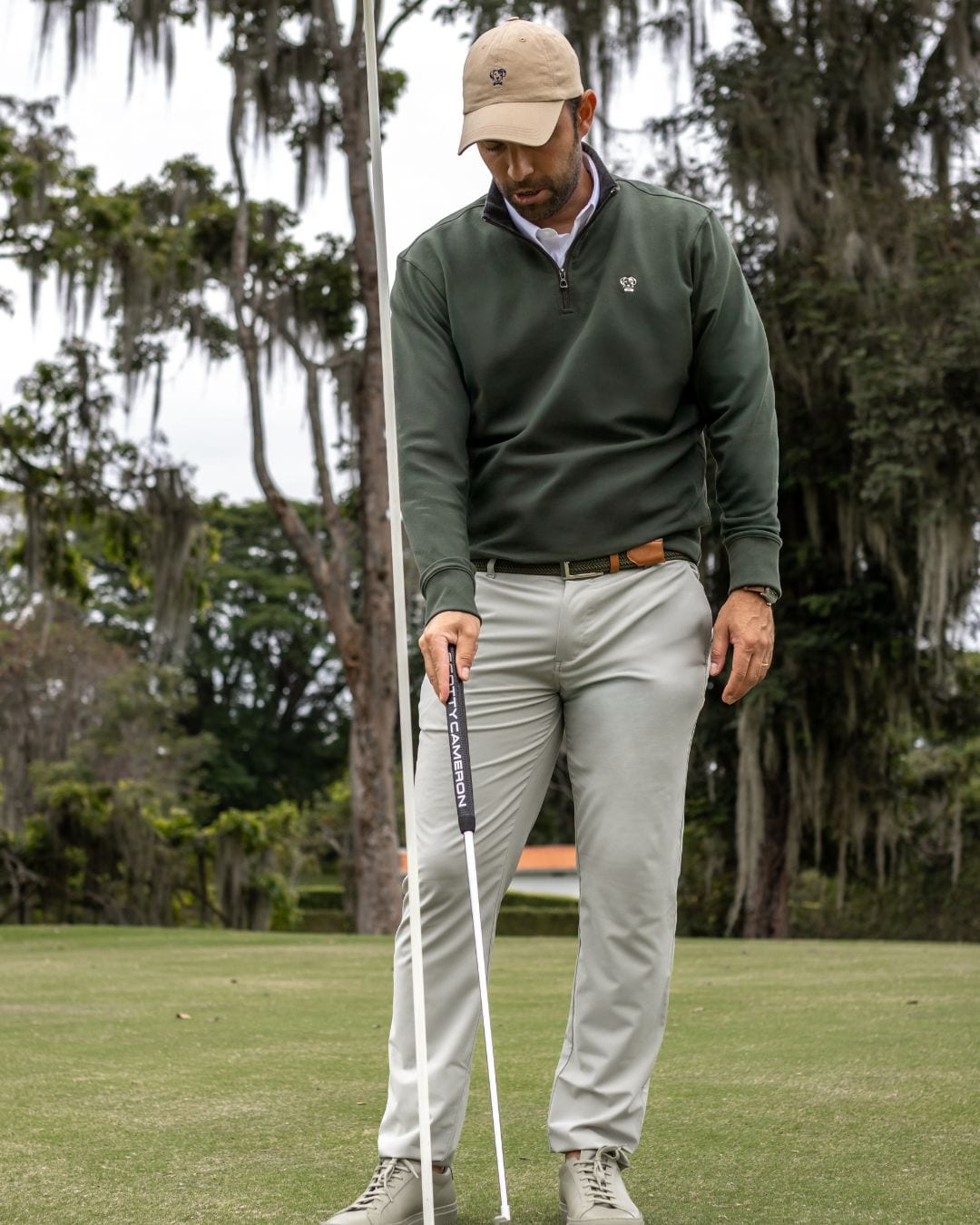 Halfzip Viana Antimanchas Verde Militar - imagen 5