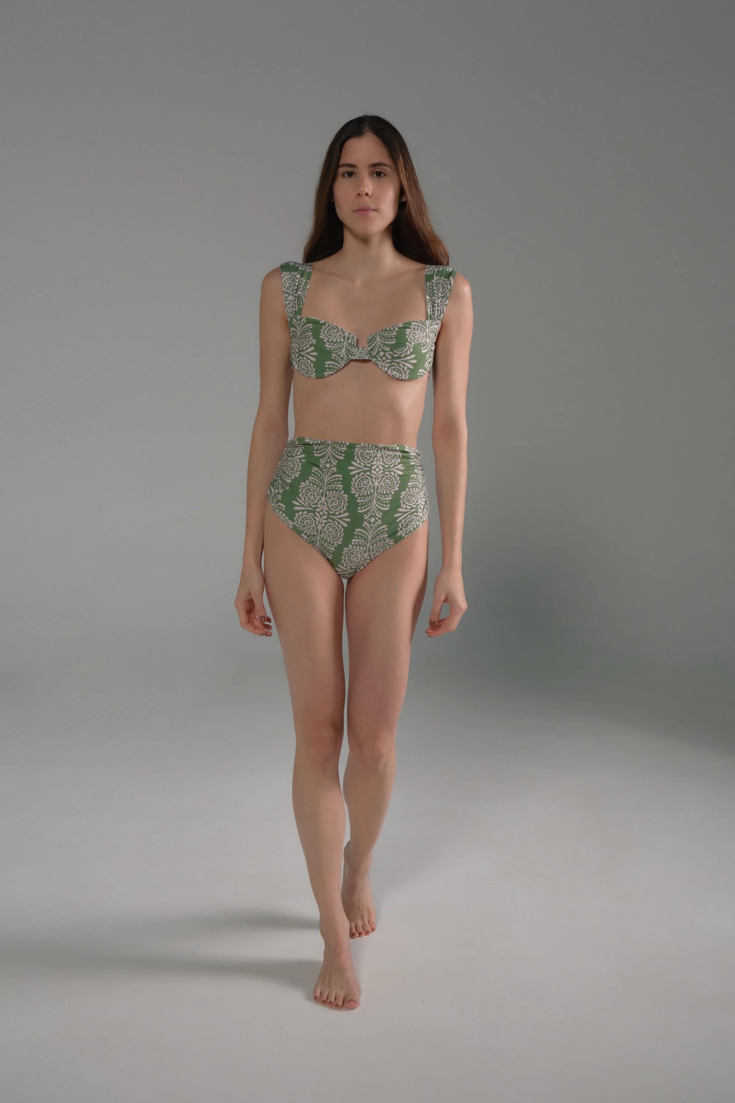 Sabina Top / Green Arabesque - imagen 2
