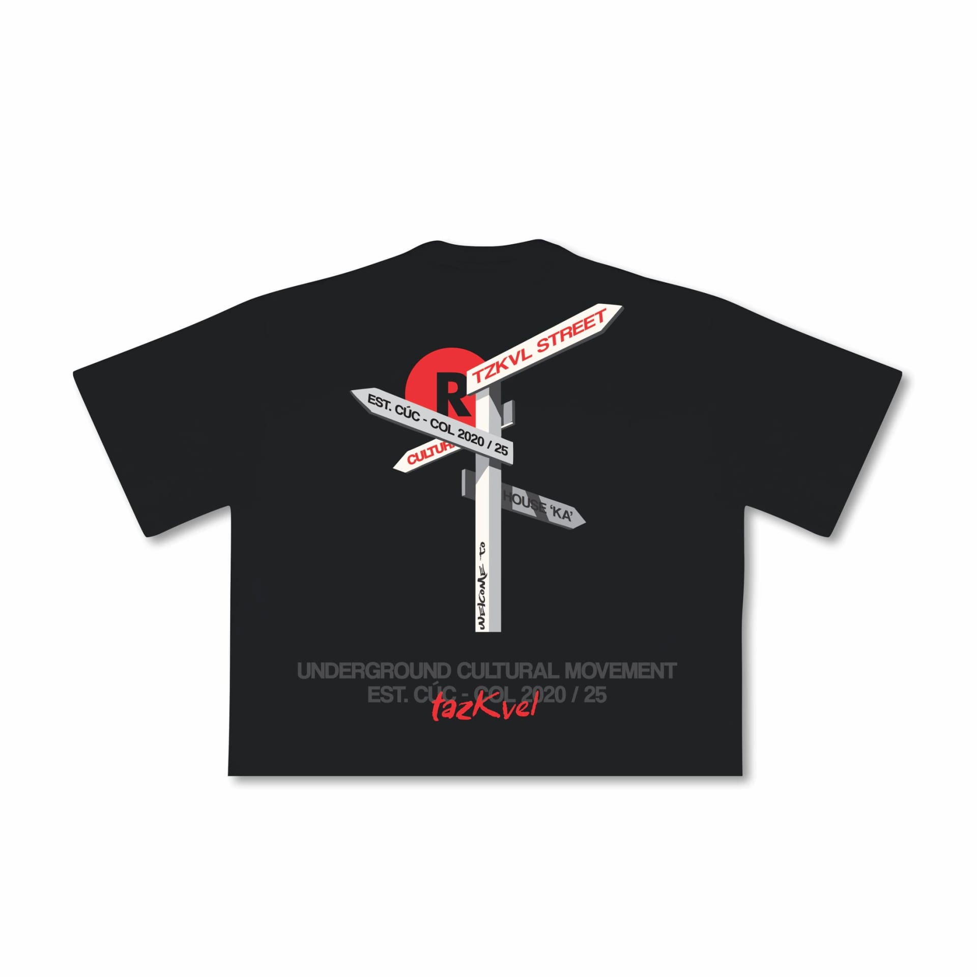 T-shirt Boxy Signals Black - imagen 2