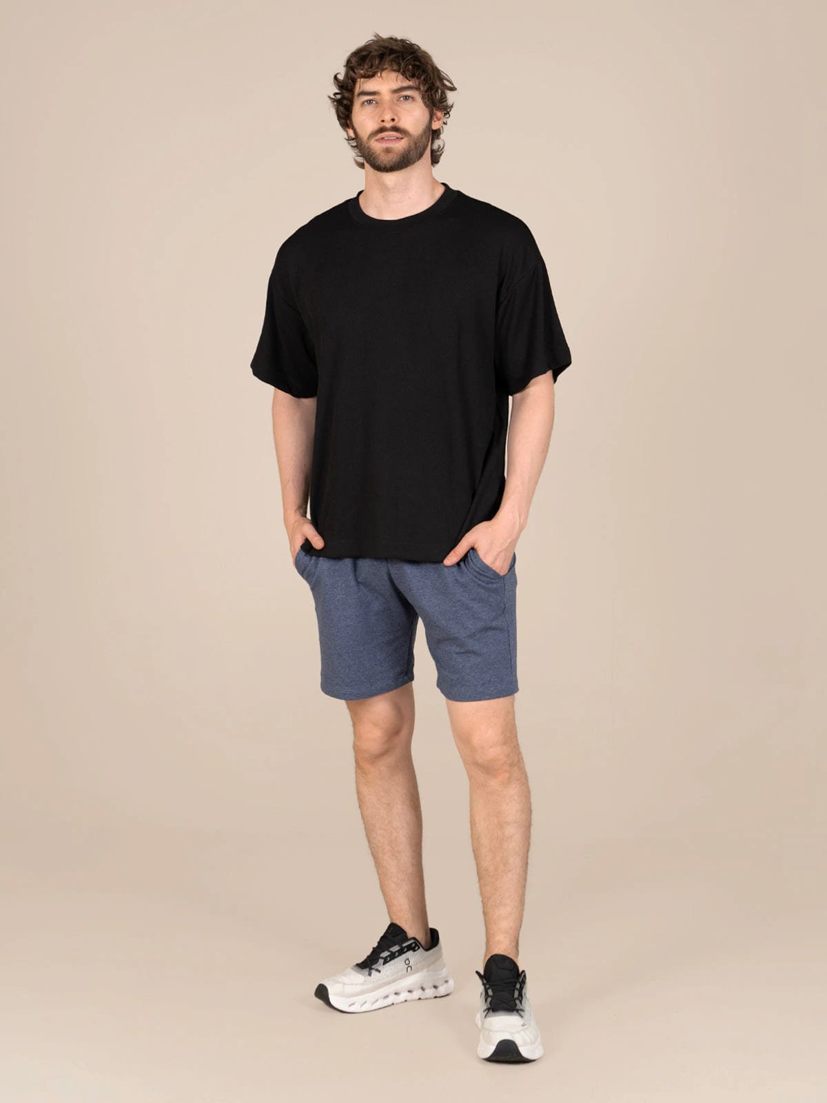 Pantaloneta basica hombre orion azul indigo - imagen 4