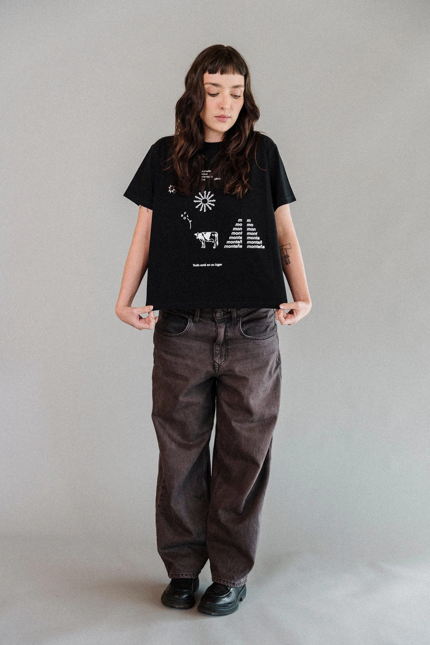 WORDS CROP T-SHIRT - imagen 1