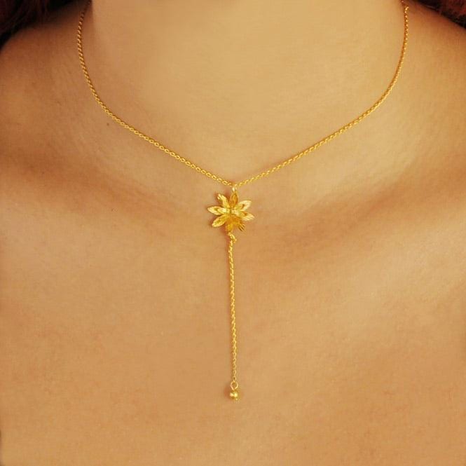 Cadena Choker Flor De Loto Resiliencia - imagen 2