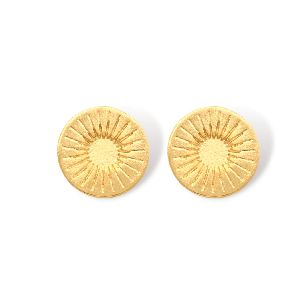 Aretes de sol precolombino - imagen 1
