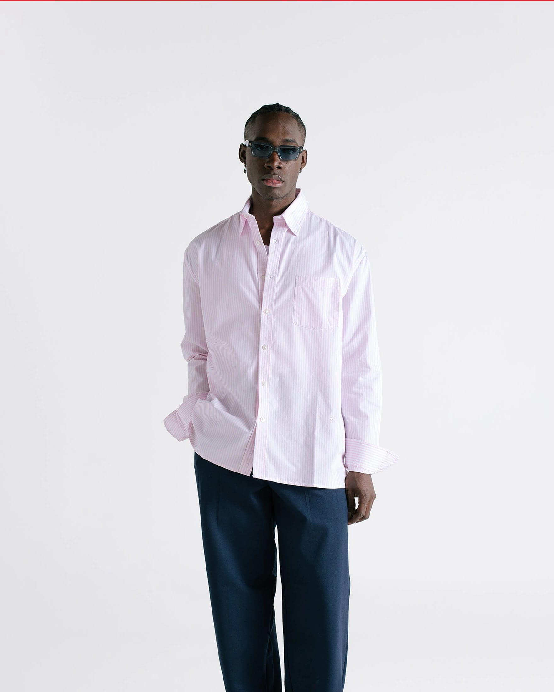 Pinstripe Shirt - Baby Pink - imagen 5