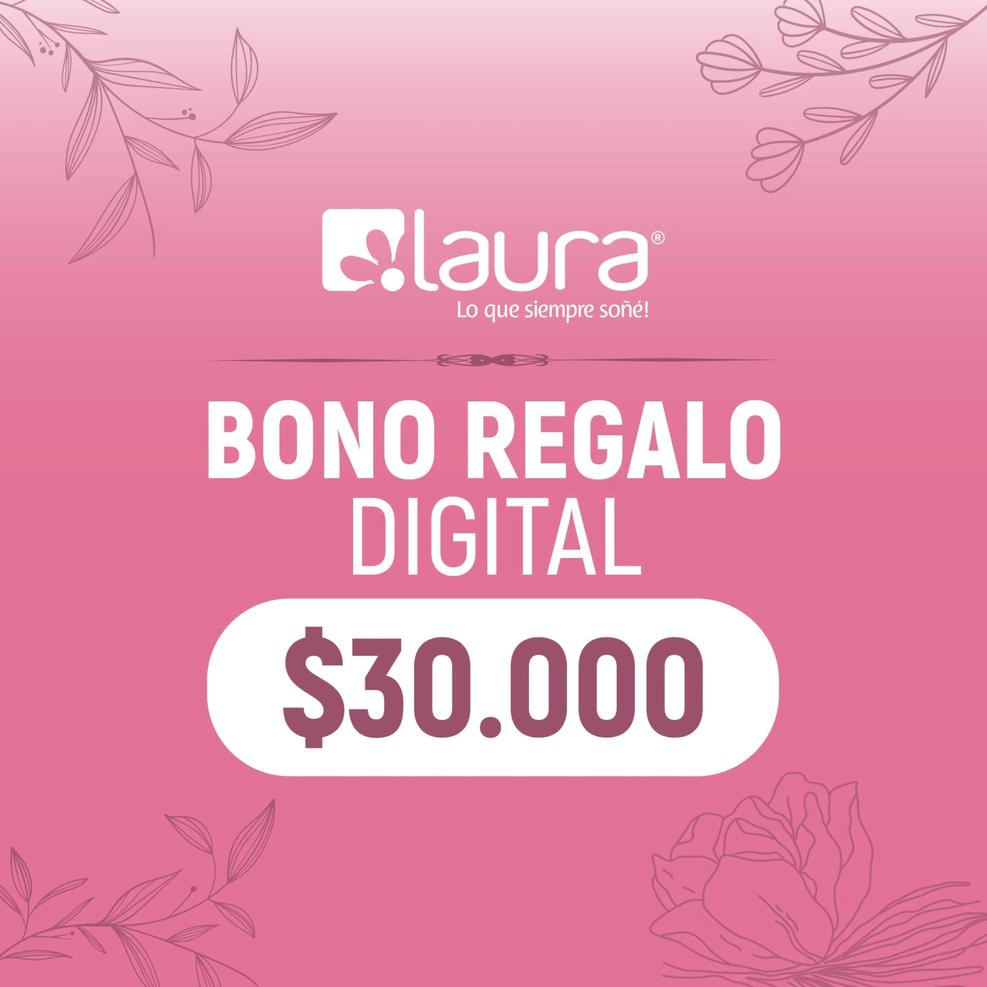 BONO DE REGALO DIGITAL $30.000 - imagen 1