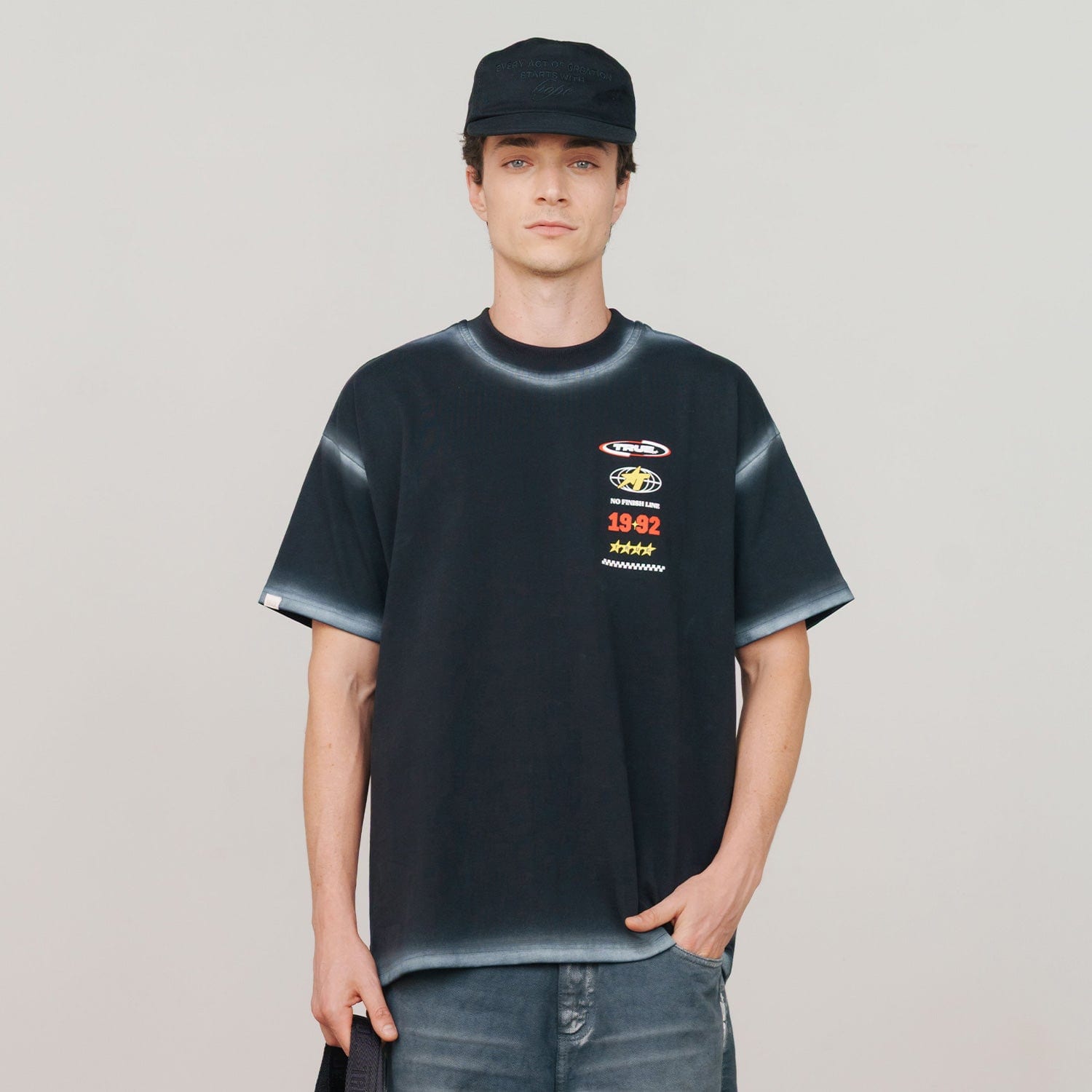 No Finish Line Oversized T-Shirt - Black - imagen 3