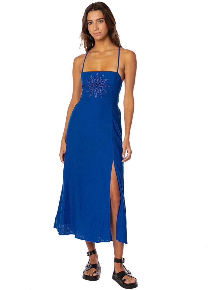 Maaji Cobalt Blue Remi V Midi Dress - imagen 1