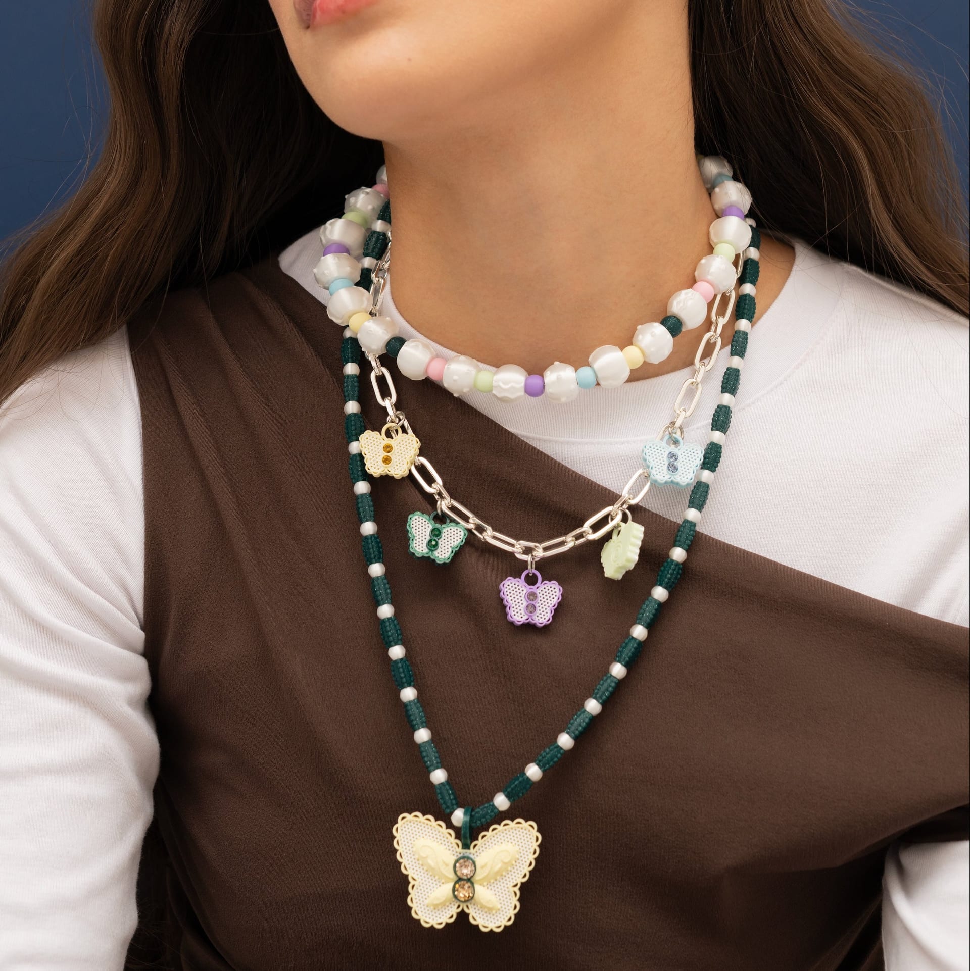 COLLAR DE PERLAS MIX PASTELES - imagen 2