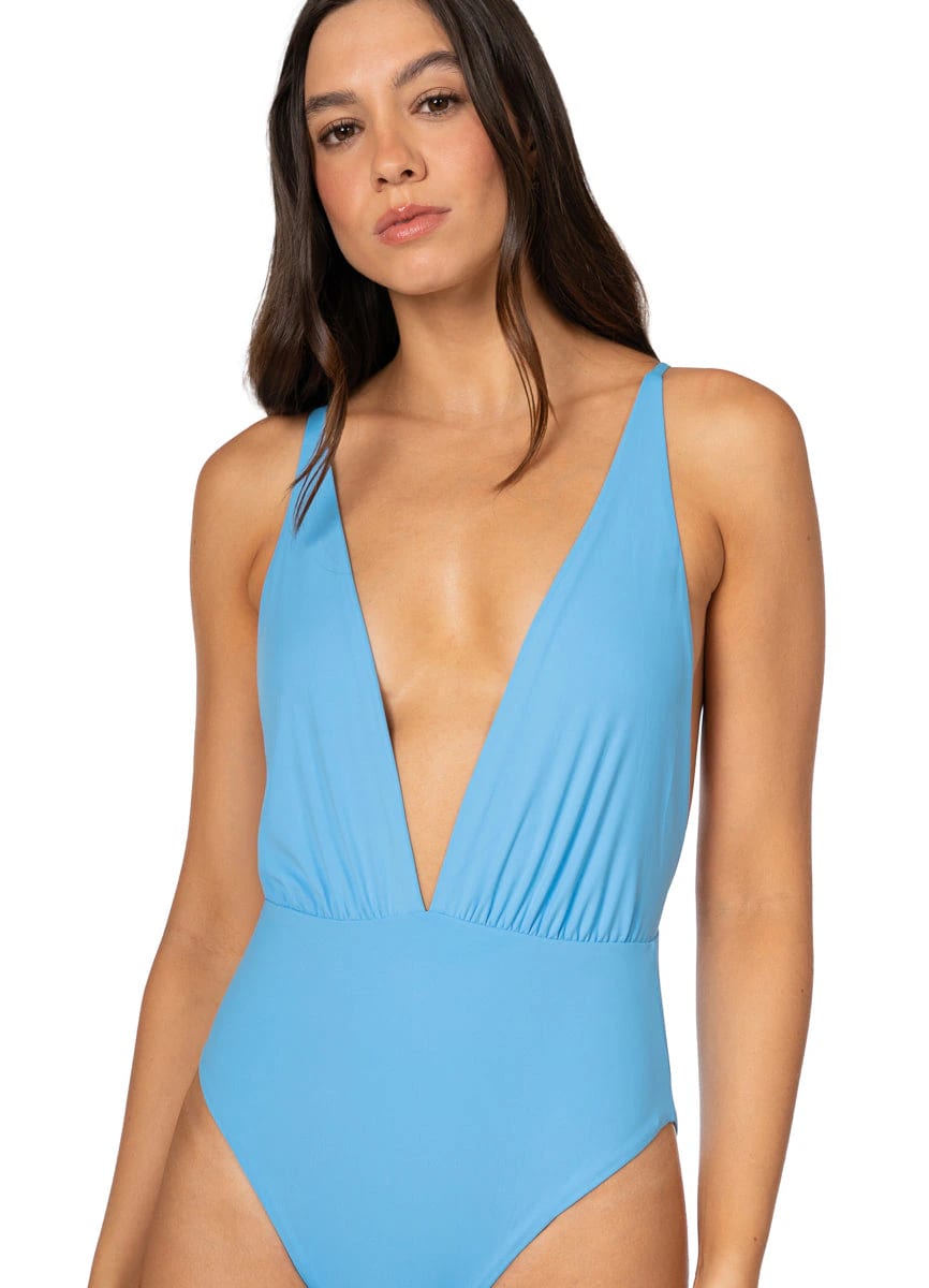 Maaji Stone Blue Safri Plunge One Piece - imagen 3