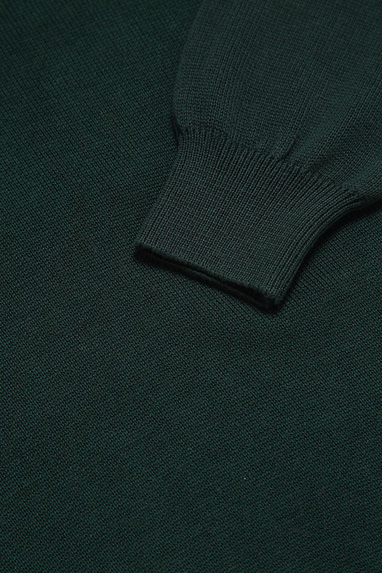 Saco Half Zip Algodón Verde Botella - imagen 3