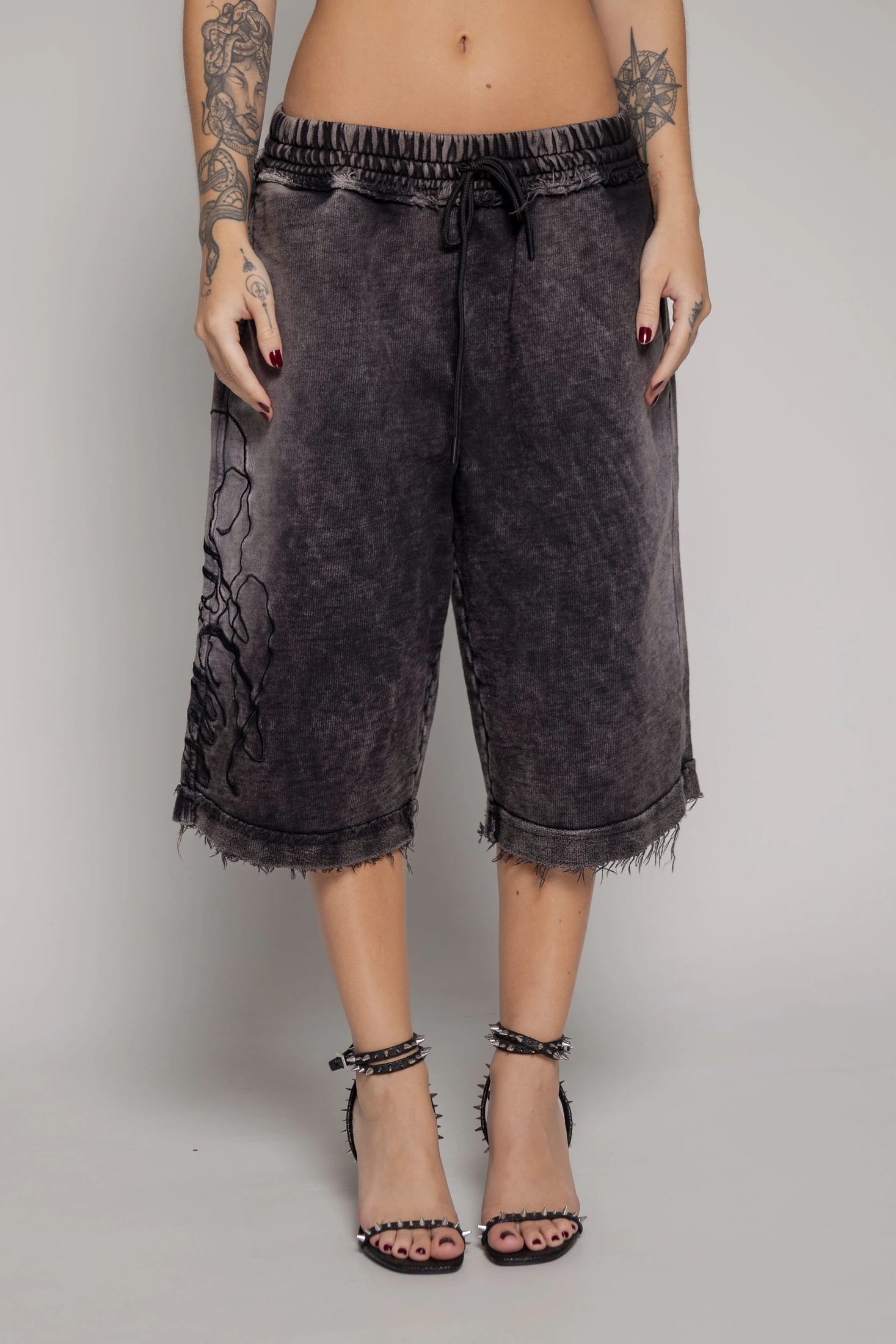 Bermuda/Jorts Remainder Dama Sogno-Stone - imagen 1
