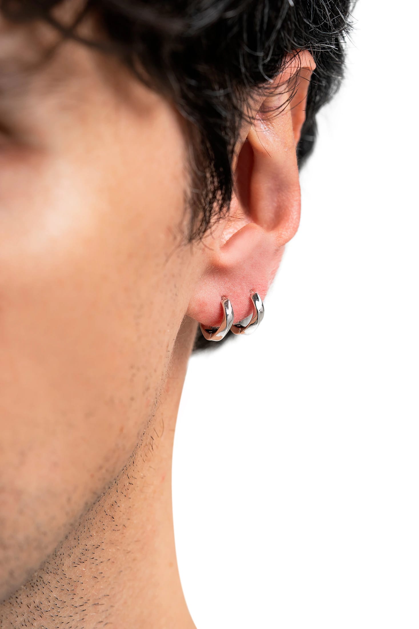 P8 | ARETES TORNADO EN PLATA 925 - imagen 3