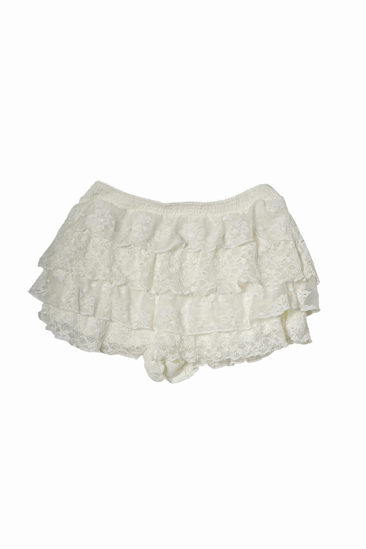 MINI LACE SKIRT, BEIGE - imagen 1
