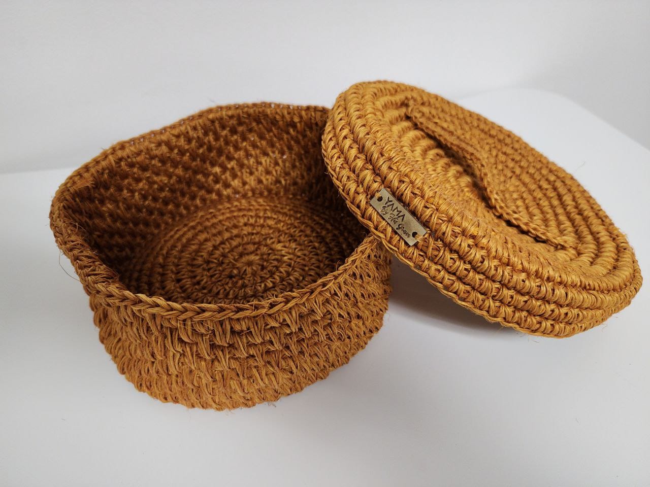 Artisanal Natural Fiber Bread Basket - imagen 2