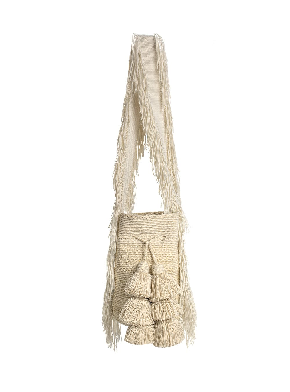 Mochila Wayuu Kamsa Basic Sand - imagen 1
