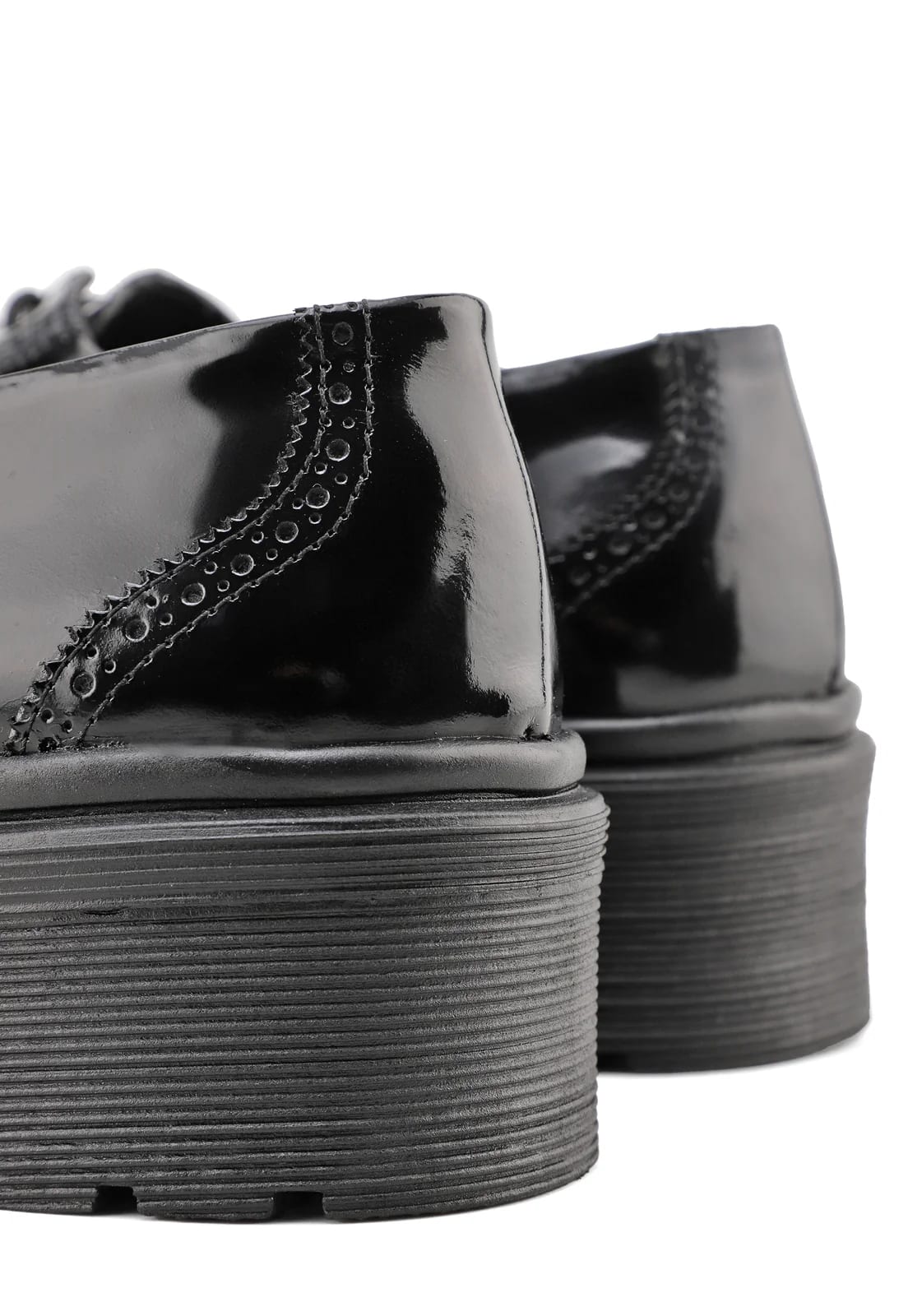Zapatos oxford negros suela chunky - imagen 5