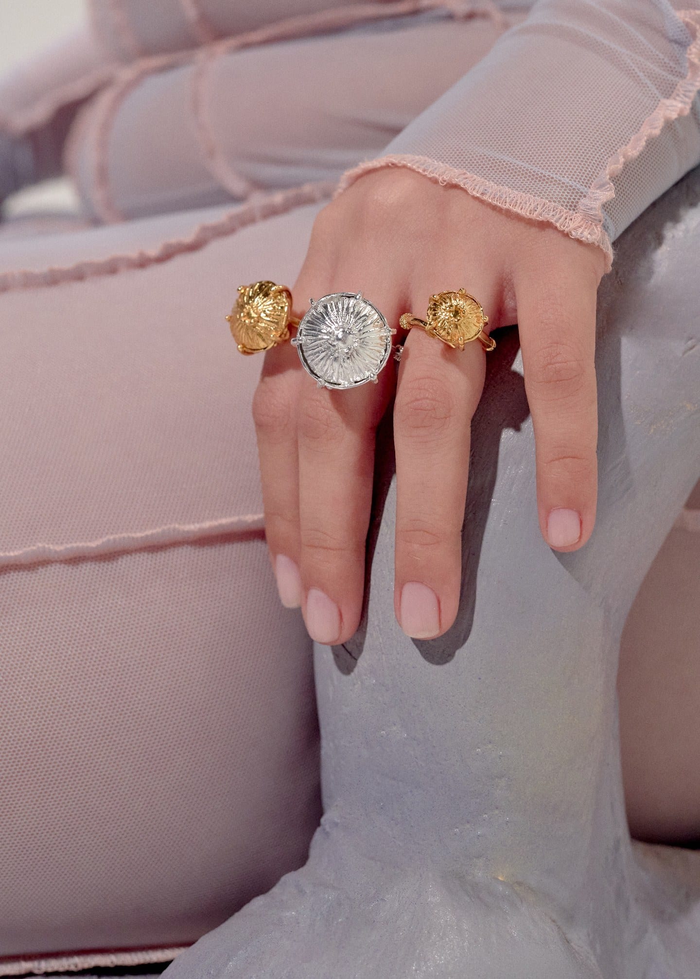 Anillo sombrerito maxi Plata - imagen 4
