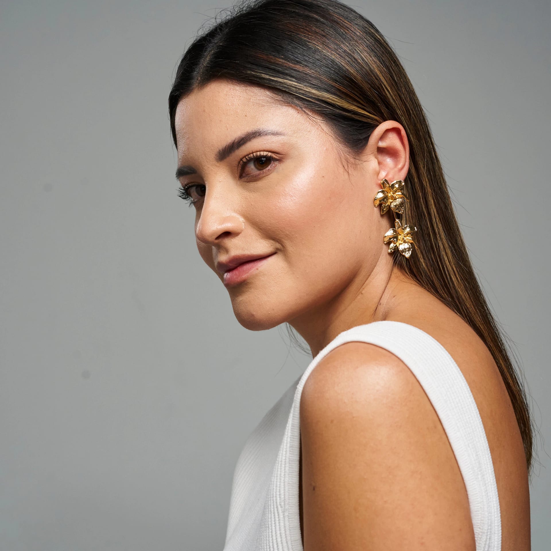 Cattleya Duo Earrings - imagen 4