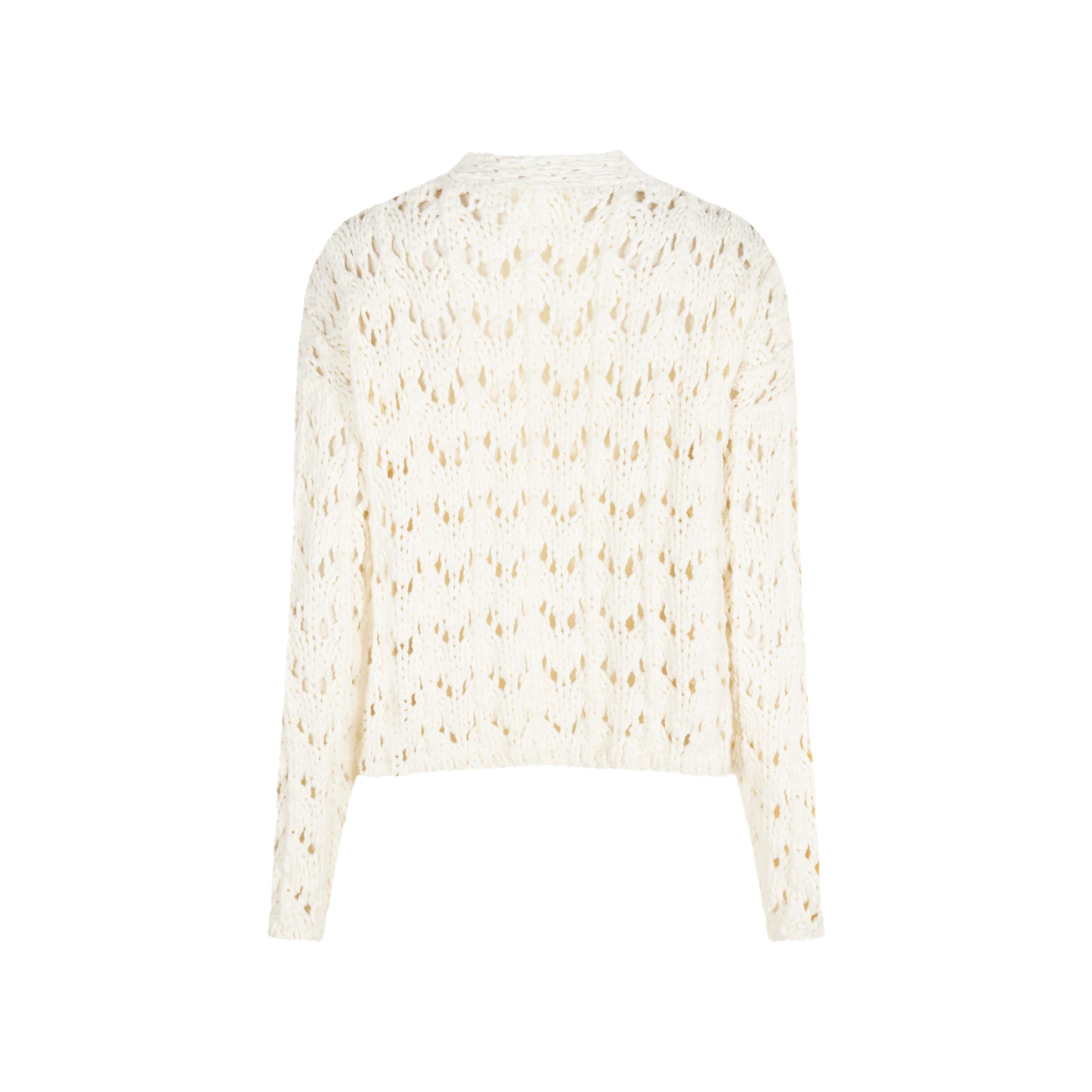 OPEN PIPE MESH FABRIC SWEATER - imagen 2
