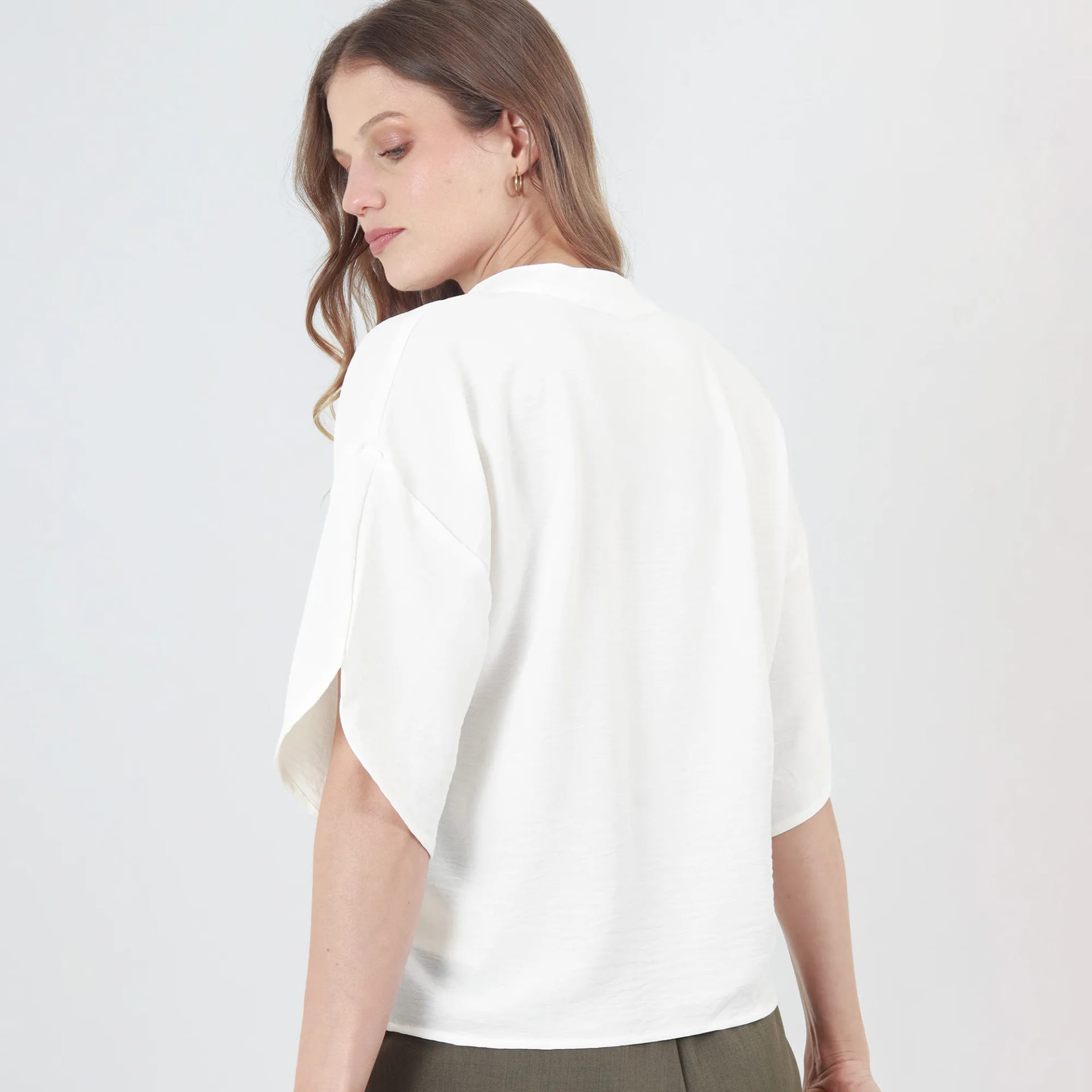Blusa Cuello Neru Manga Corta - imagen 8