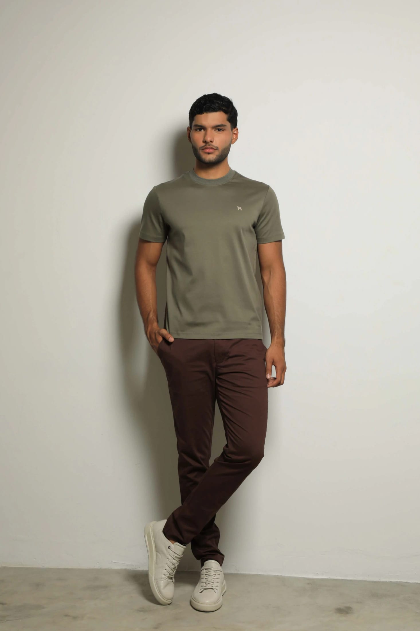 Camiseta Mercerizada Verde - imagen 1